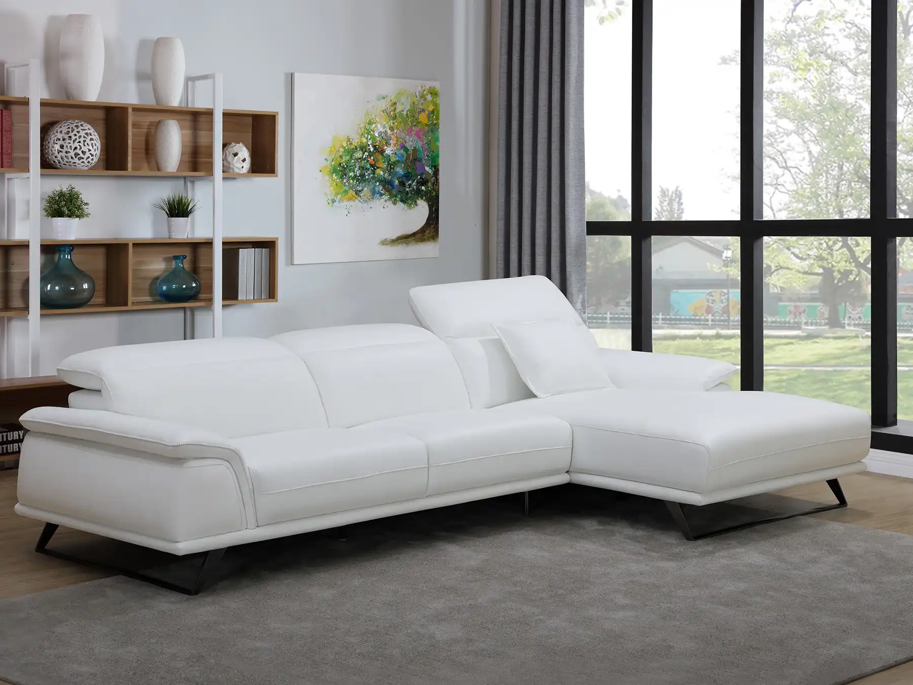 big white sectional couch