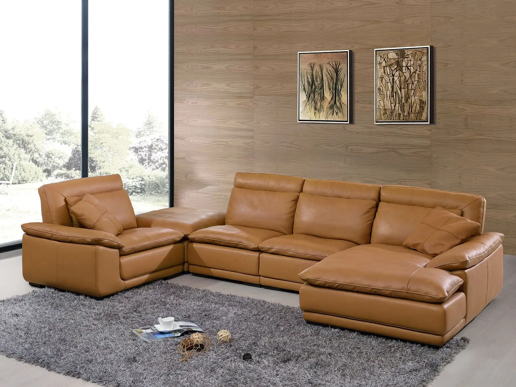 ottoman to go with brown leather couch