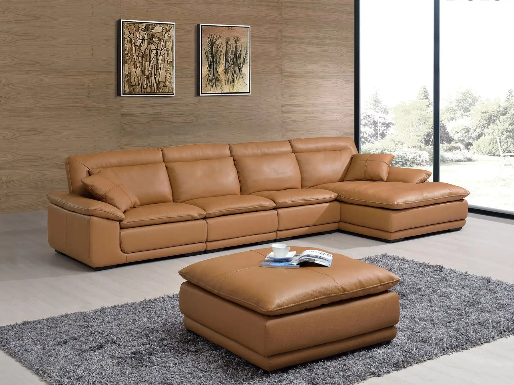 ottoman to go with brown leather couch
