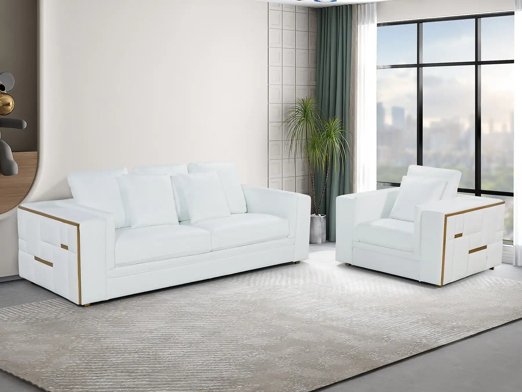 big white sectional couch