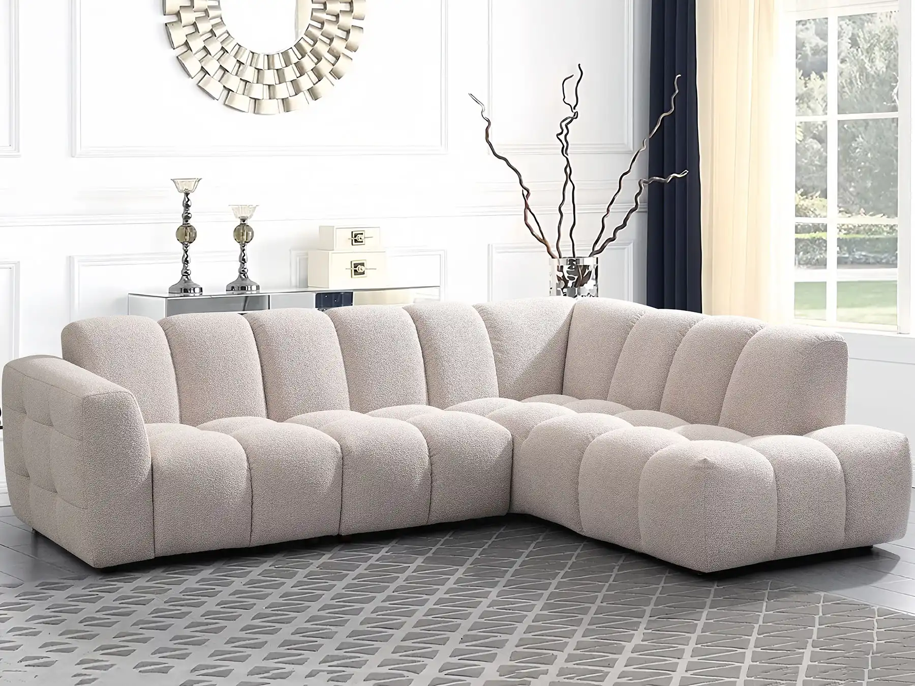 L shaped sofa