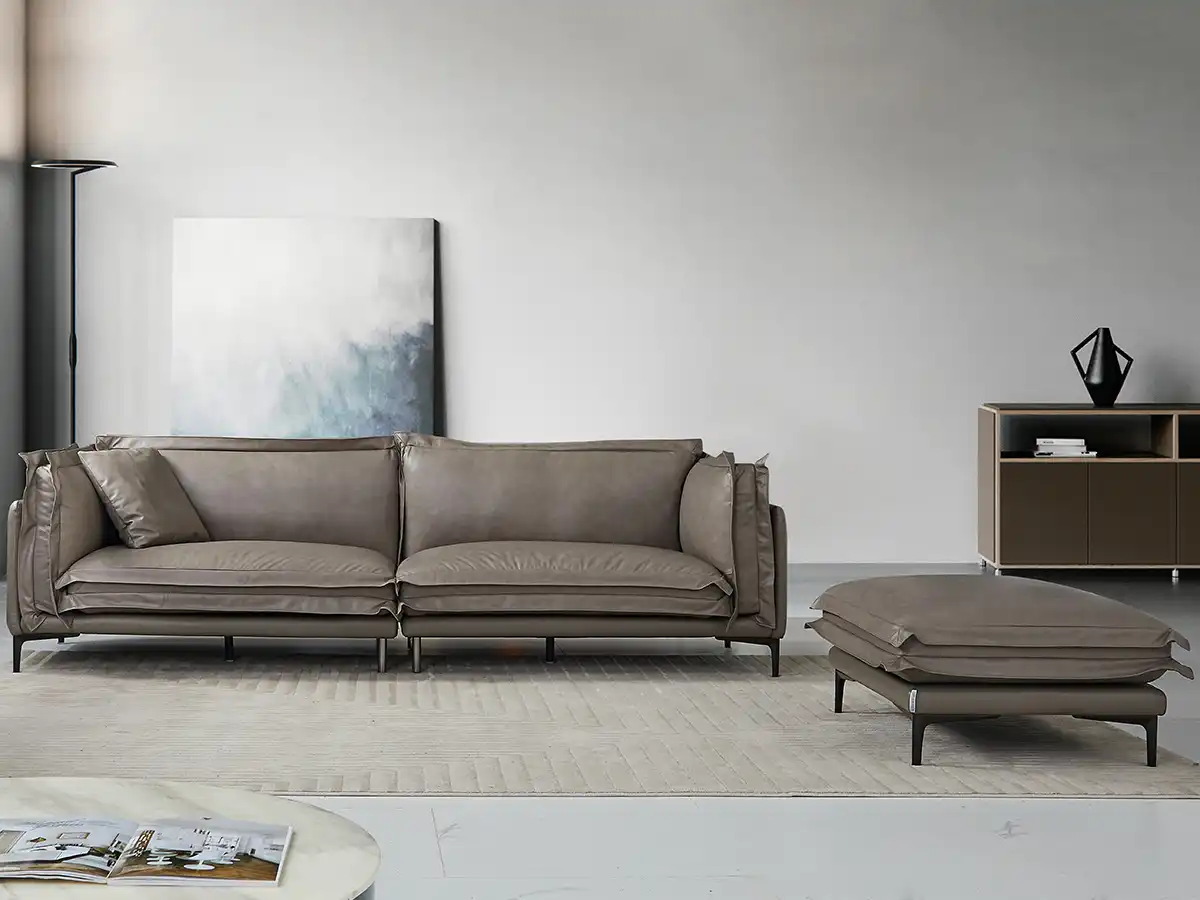 love seat sofas with ottomans