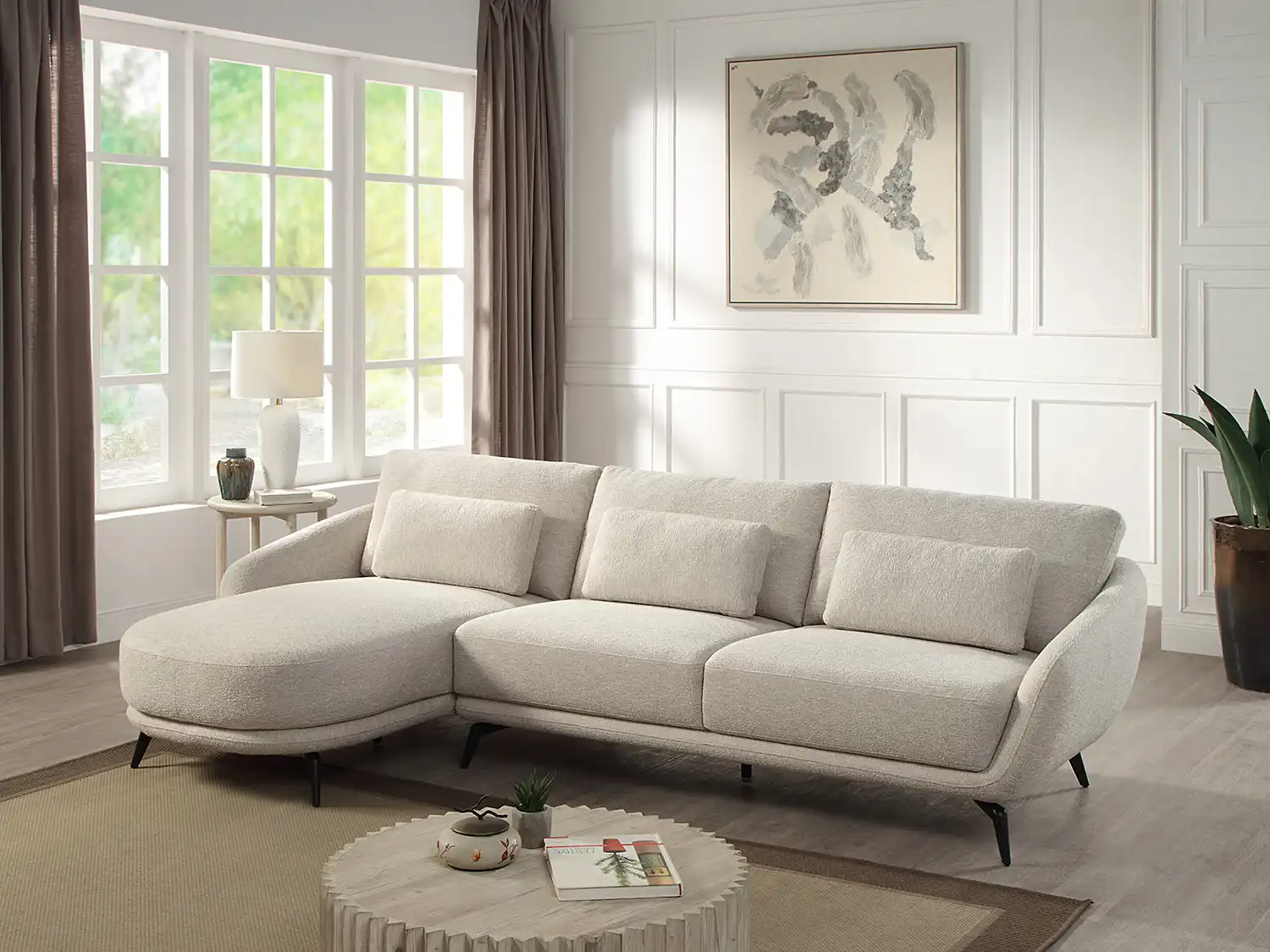 large 3 seater sofas with chaise