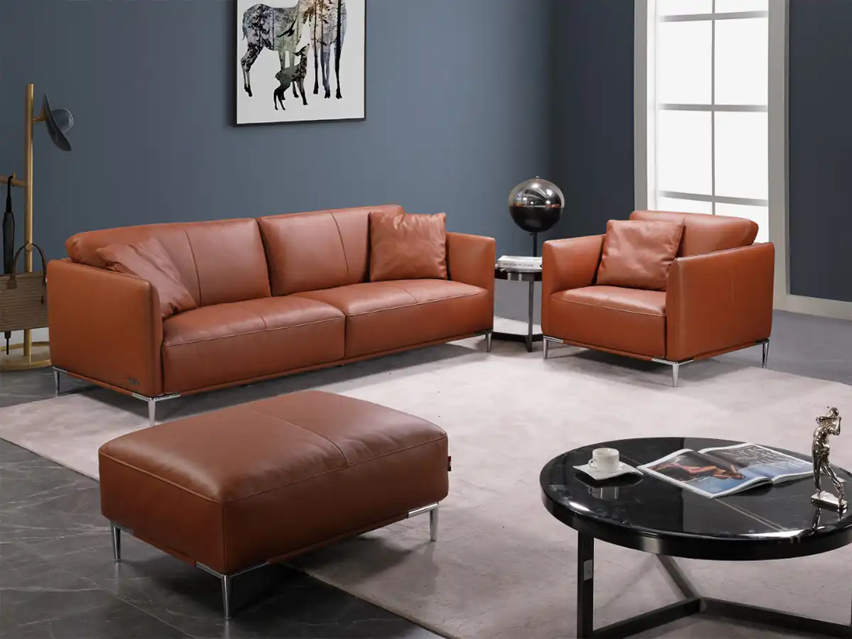 love seat sofas with ottomans