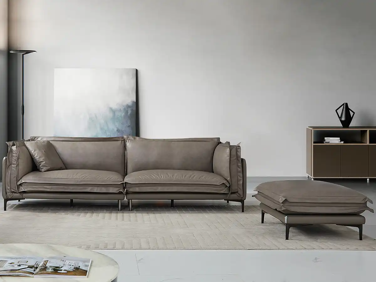 love seat sofas with ottomans