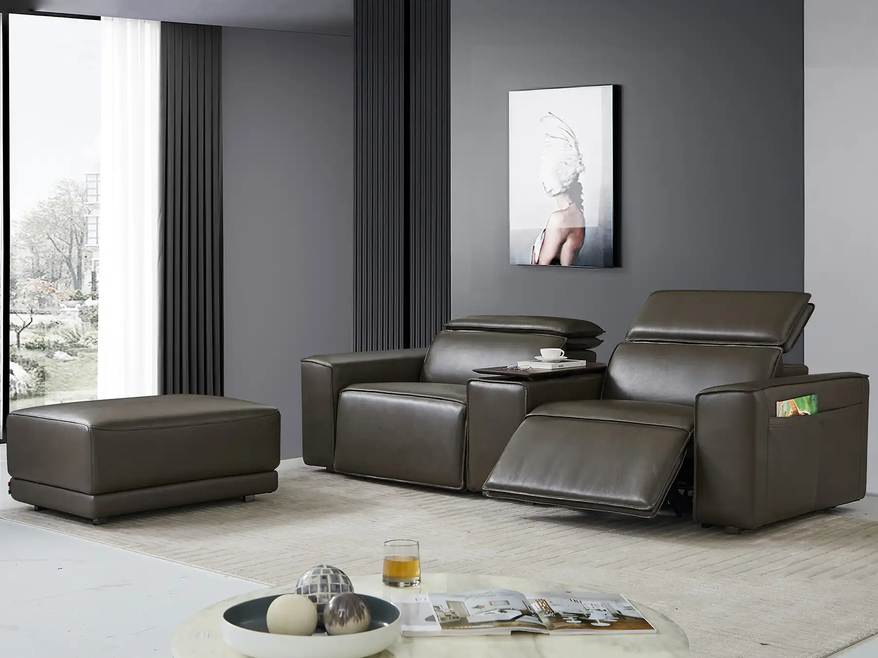 Power Reclining Sofas with Headrests