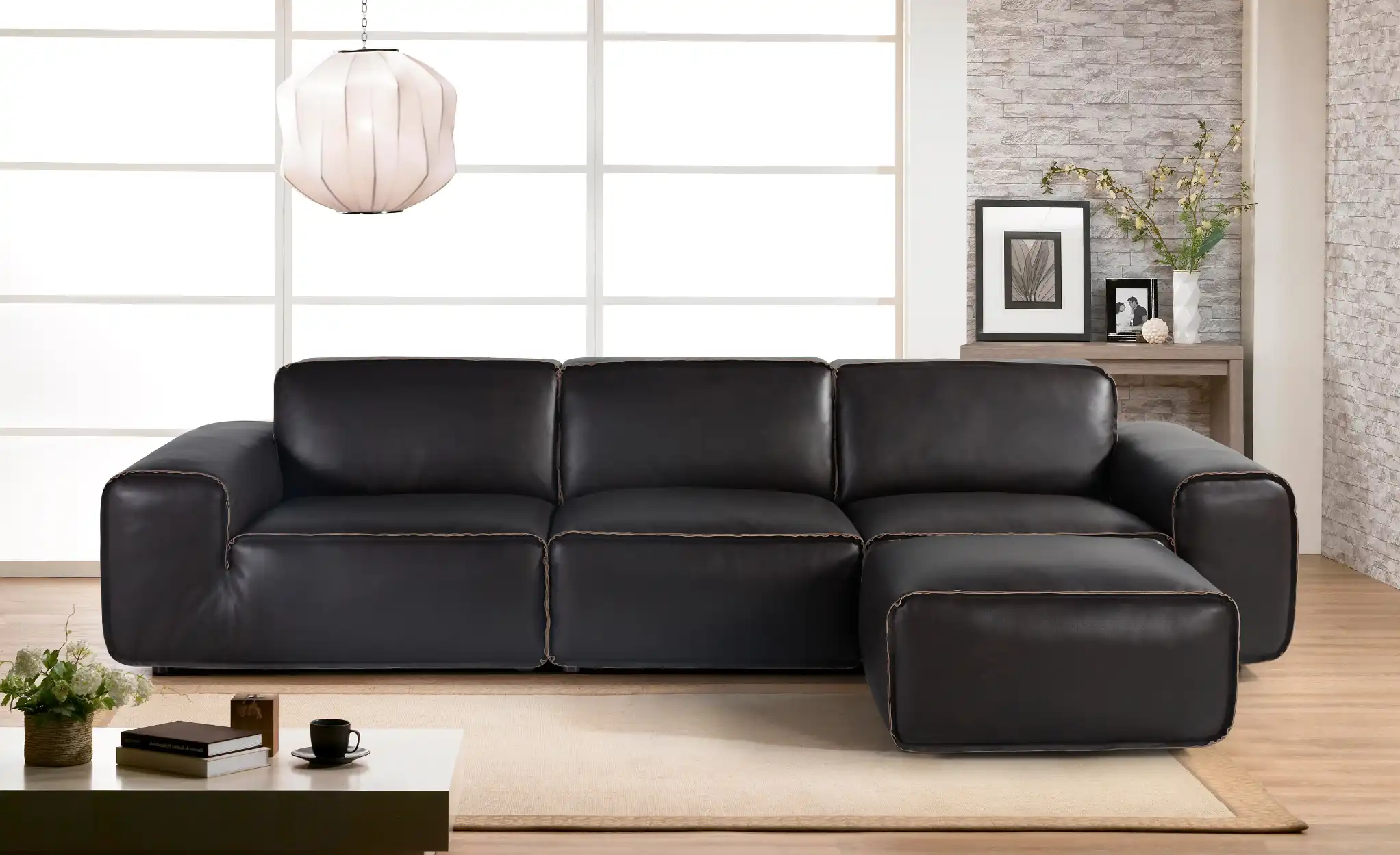 armless sofa modern
