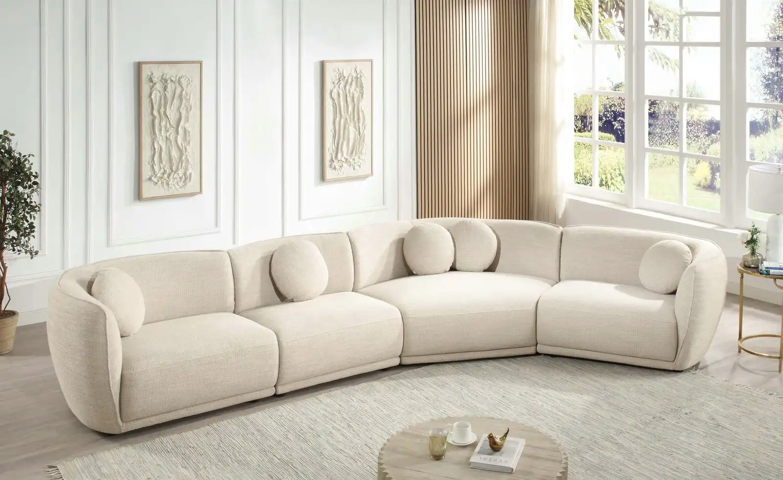 5 seater fabric sofa