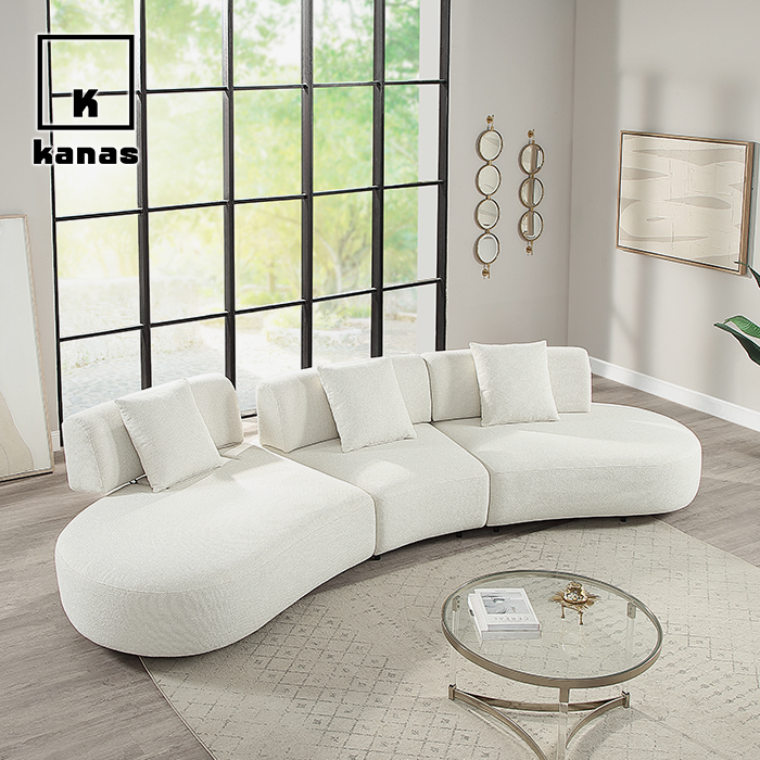 සුදු අත් නැති සෝෆාව