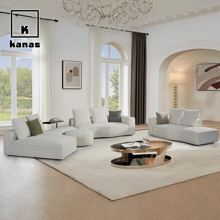 ඔටෝමන් සහිත ආසන තුනක සෝෆා