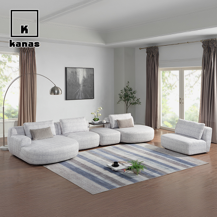 विभागीय सोफा आणि शेवटचे टेबल