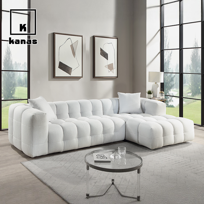 చైస్ తో 3 సీట్ల సెక్షనల్ సోఫాలు