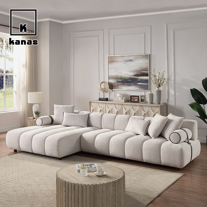 చైజ్ తో 3 సీటర్ మాడ్యులర్ సోఫా