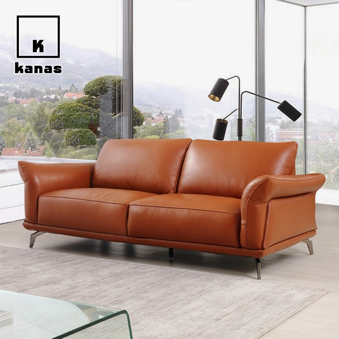 ספות עור חומות ומושבי אהבה