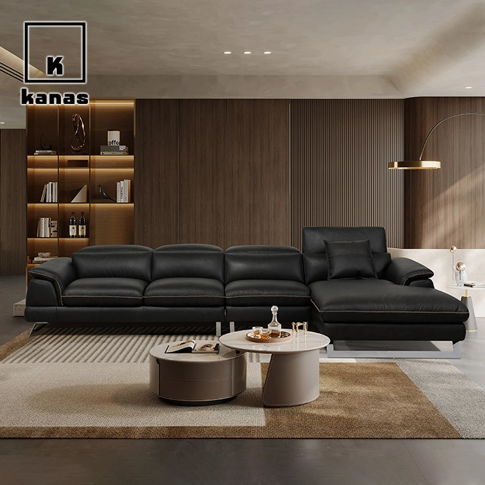 4 seater sofa black