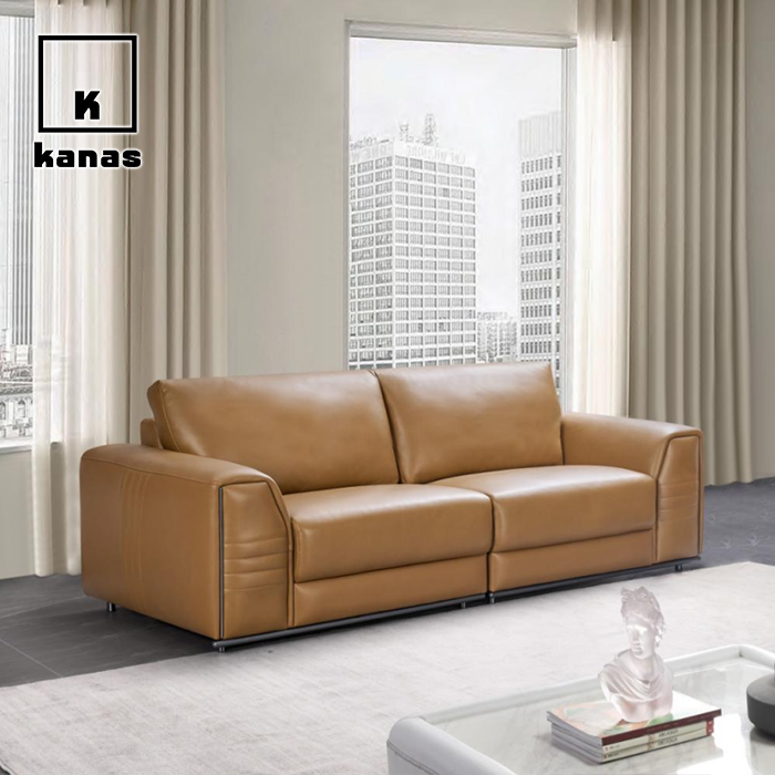 orange love seat sofa